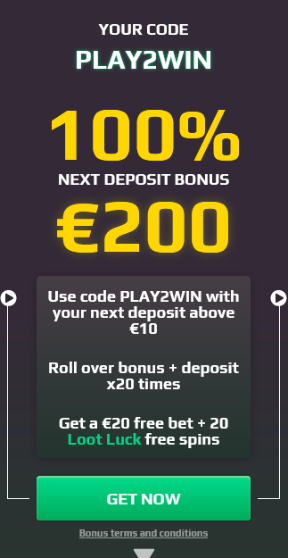 Loot.bet Bônus está disponível para as apostas