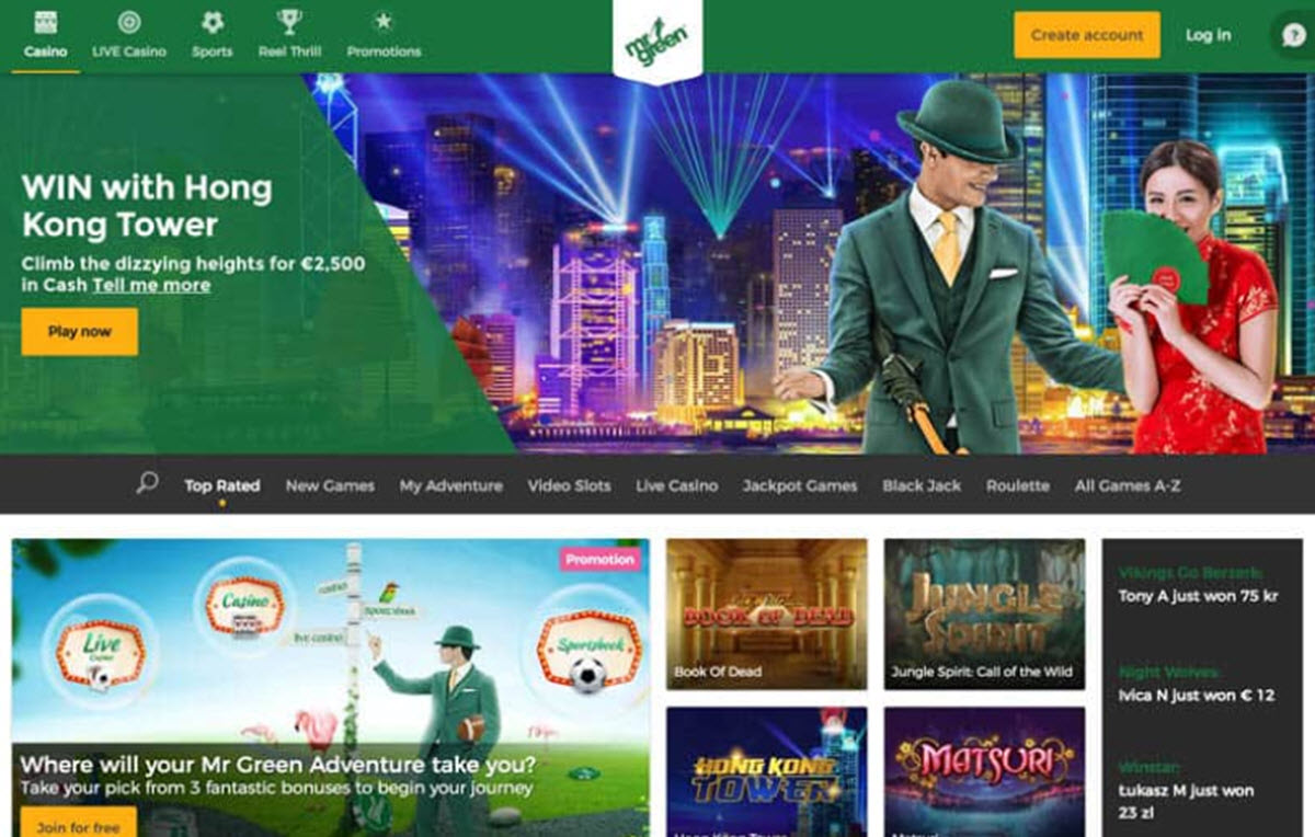 Mr. Green Casino Review