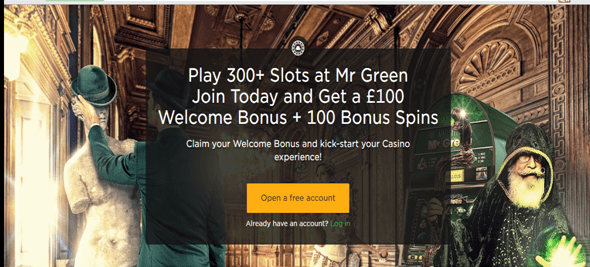 Mr Green casino bonus code