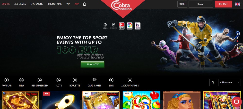 cobra-casino-homepage