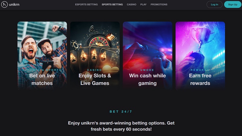 esports betting at unikrn